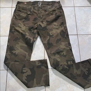 true religion camouflage pants